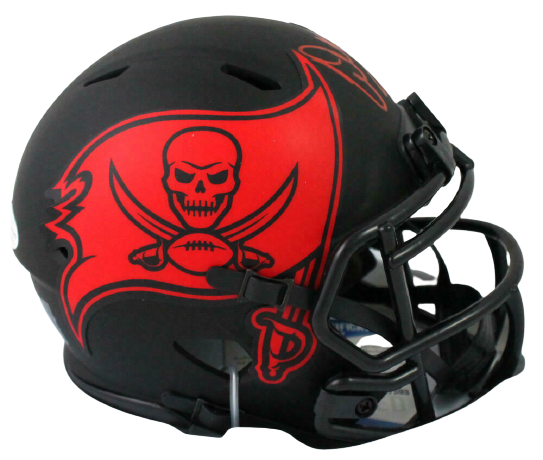 Warren Sapp Tampa Bay Buccaneers Signed Eclipse Mini Helmet w/HOF (BAS COA)