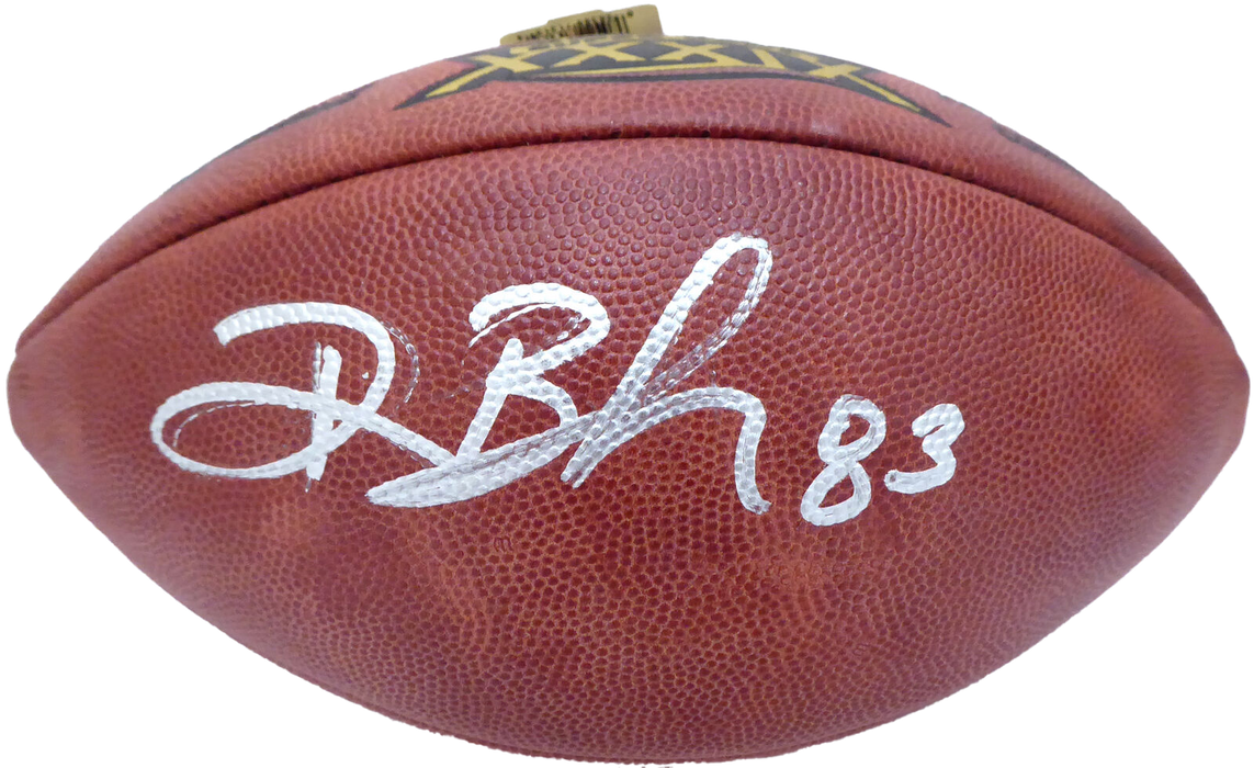 Deion Branch New England Patriots Autographed Wilson NFL SB Leather Football V62705 (BAS COA)