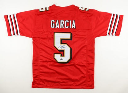JEFF GARCIA SIGNED AUTOGRAPHED SAN FRANCISCO 49ERS CUSTOM JERSEY BECKETT COA