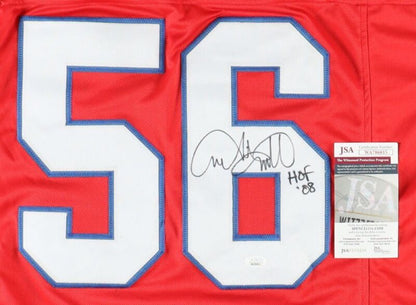 ANDRE TIPPETT SIGNED AUTOGRAPHED NEW ENGLAND PATRIOTS CUSTOM JERSEY JSA COA HOF