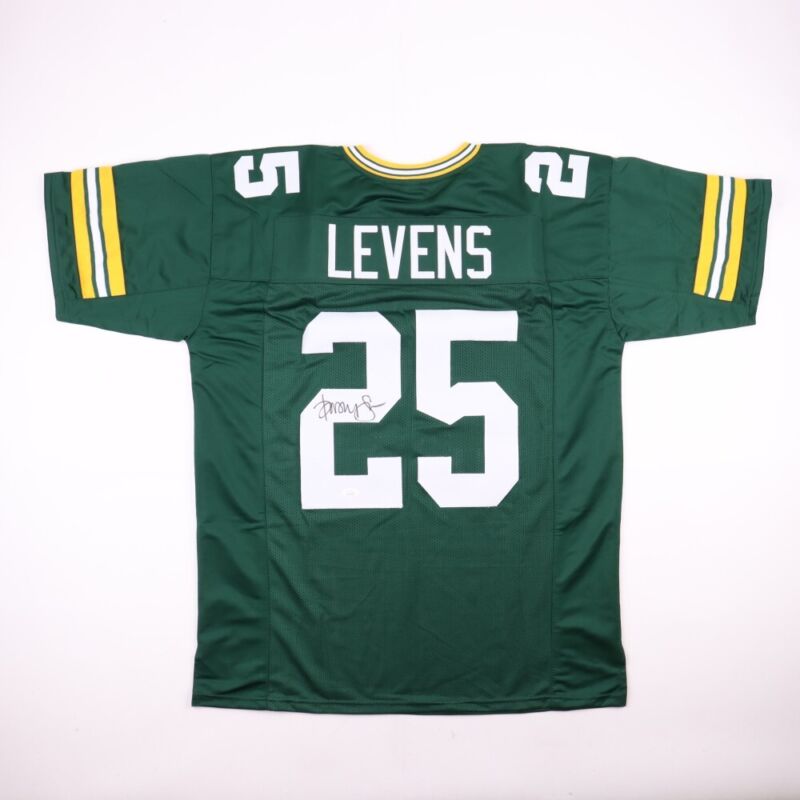 DORSEY LEVENS SIGNED AUTOGRAPHED GREEN BAY PACKERS CUSTOM JERSEY PSA COA