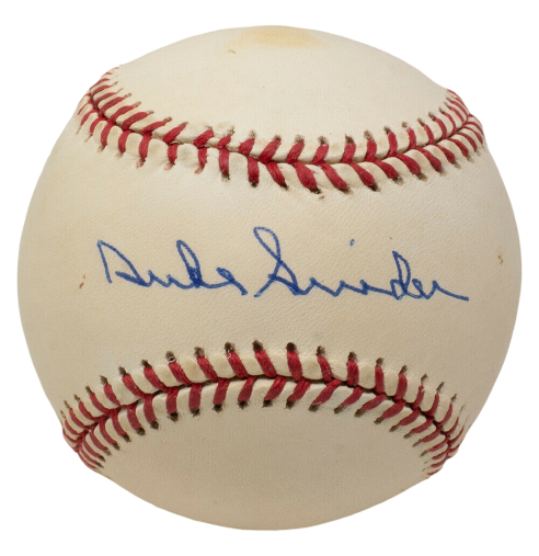 Duke Snider Los Angeles Dodgers Signed National League Baseball U97930 (BAS COA)