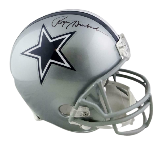 Roger Staubach Dallas Cowboys Signed Dallas Cowboys Full-sized Helmet (BAS COA)