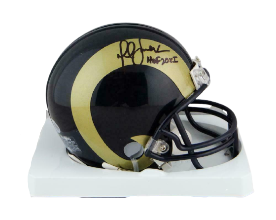 Eric Dickerson / Marshall Faulk Los Angeles Rams Signed Rams Logo