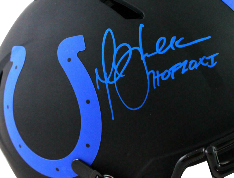 Marshall Faulk Indianapolis Colts Authentic Eclipse F/S Helmet w/ HOF BAS COA (Baltimore)