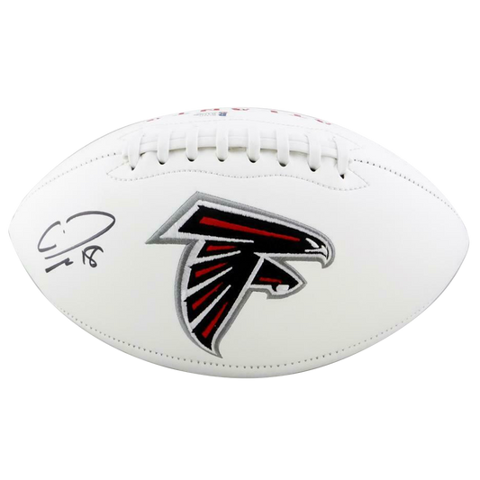Calvin Ridley Atlanta Falcons Signed Logo Football (BAS COA)