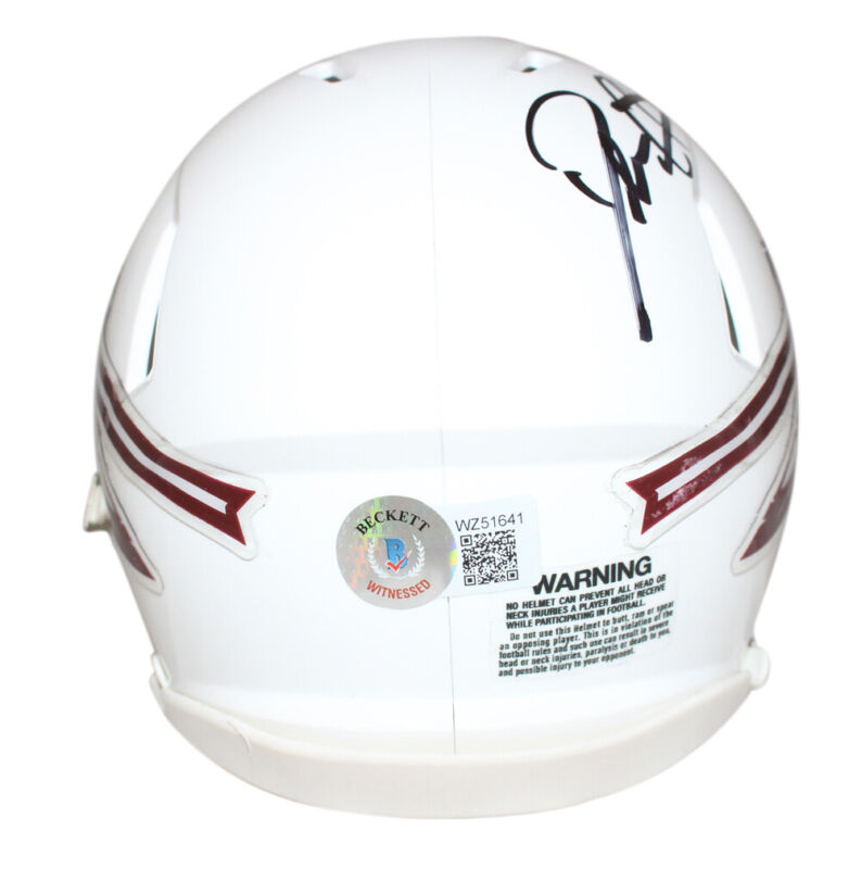 Deion Sanders Autographed Florida State Seminoles Mini Helmet Beckett 40249