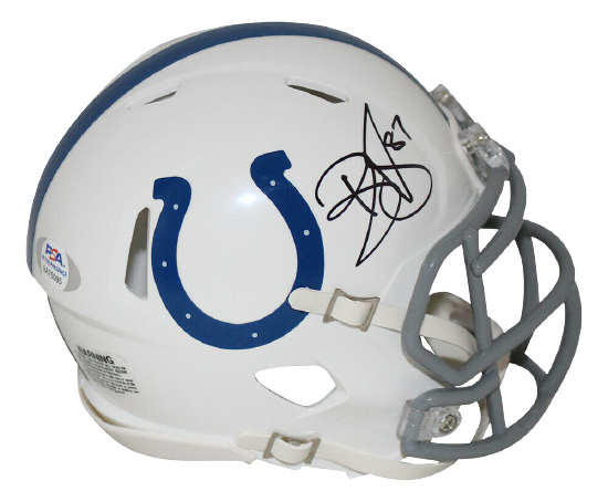 Reggie Wayne Indianapolis Colts Signed Speed Mini Helmet 31848 PSA/DNA COA (Baltimore)