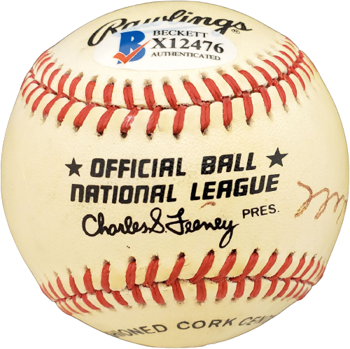 Rip Sewell Pittsburgh Pirates Signed Feeney NL Baseball X12476 (BAS COA)