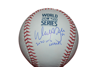 Walker Buehler Los Angeles Dodgers Signed MLB Baseball 2020 Champs BAS COA (Brooklyn)