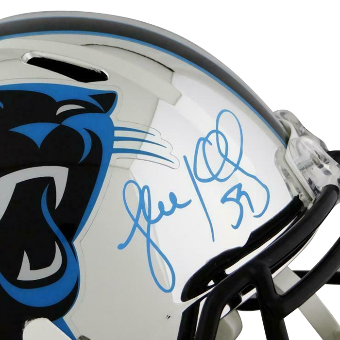 Luke Kuechly Carolina Panthers Signed F/S Chrome Helmet (JSA COA)
