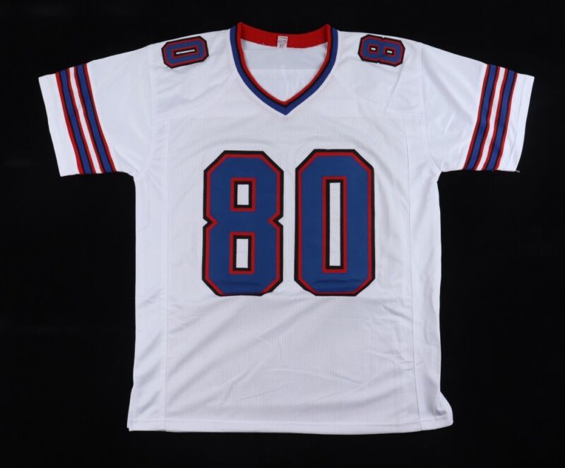 JAMES LOFTON SIGNED AUTOGRAPHED BUFFALO BILLS CUSTOM JERSEY BECKETT COA "HOF 03"