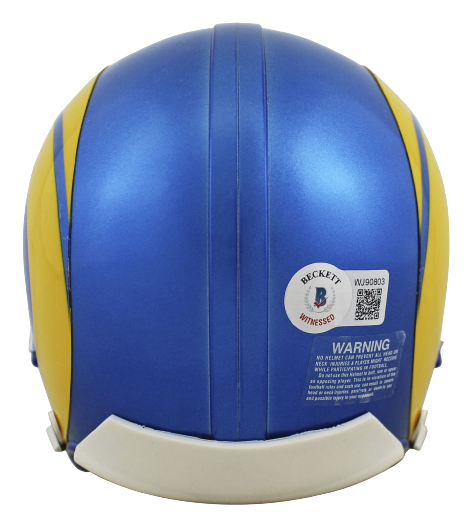 Kurt Warner St. Louis Rams Authentic 2020 Speed Mini Helmet BAS COA (Los Angeles)