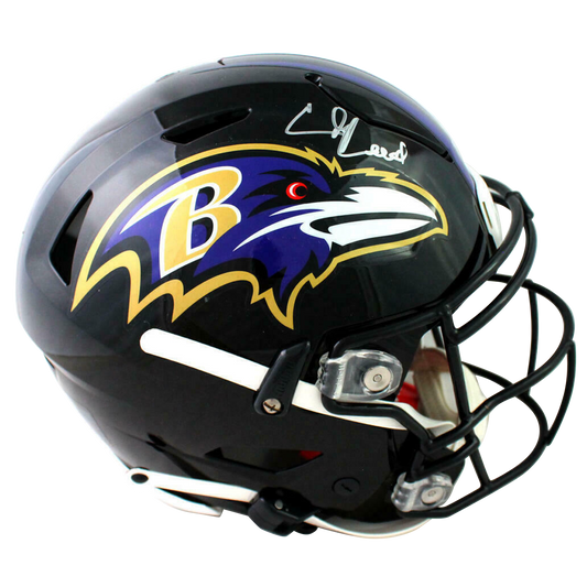 Ed Reed Baltimore Ravens Signed F/S SpeedFlex Authentic Helmet (BAS COA)