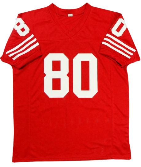 Jerry Rice San Francisco 49ers Signed Red Pro Style Jersey (BAS COA)