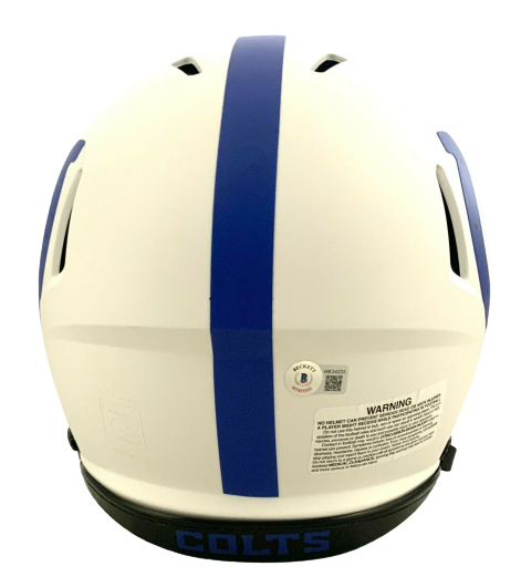 Marshall Faulk Indianapolis Colts Signed Lunar Eclipse Authentic Helmet BAS COA (Baltimore)