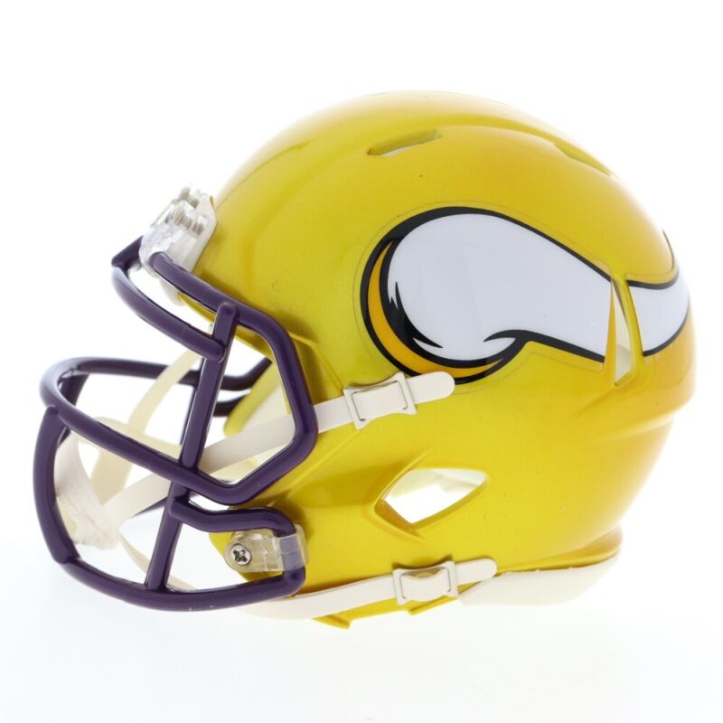 CARL ELLER SIGNED AUTOGRAPHED MINNESOTA VIKINGS FLASH MINI HELMET JSA COA