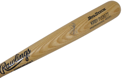 Kirby Puckett Minnesota Twins Signed Rawlings Big Stick Bat #BB44627 (JSA COA)