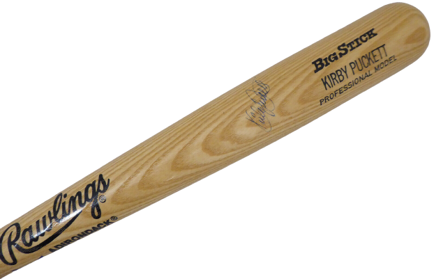Kirby Puckett Minnesota Twins Signed Rawlings Big Stick Bat #BB44627 (JSA COA)