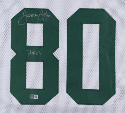 JAMES LOFTON SIGNED AUTOGRAPHED GREEN BAY PACKERS CUSTOM JERSEY BECKETT COA