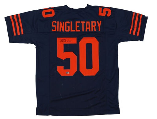 MIKE SINGLETARY SIGNED CUSTOM REPLICA BEARS JERSEY - BAS