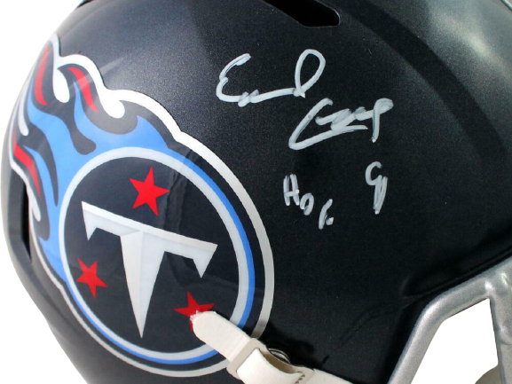 Earl Campbell Tennessee Titans Signed Full Size Speed Helmet w/HOF (JSA COA)