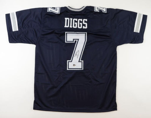 Trevon Diggs Signed Custom Jersey Dallas Cowboys JSA COA - Blue