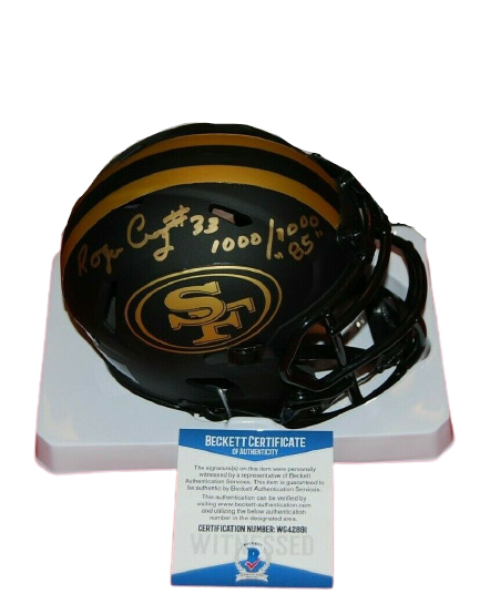 Roger Craig San Francisco 49ers Signed Eclipse Mini Helmet with 1000/1000 1 (BAS COA)
