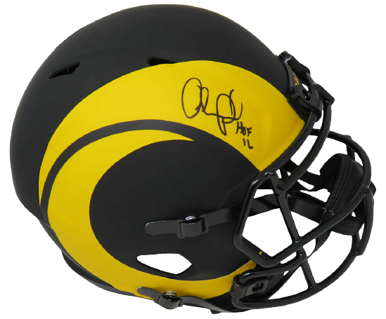 Orlando Pace Los Angeles Rams Signed Eclipse Riddell F/S Speed Rep Helmet w/HOF'16 (SCHWARTZ)