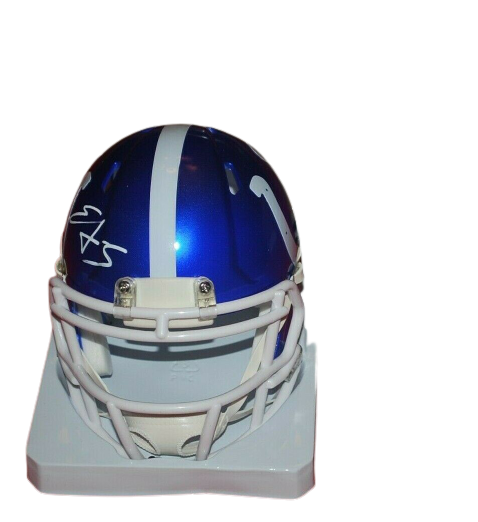 Edgerrin James Indianapolis Colts Signed Flash Mini Helmet BAS COA (Baltimore)