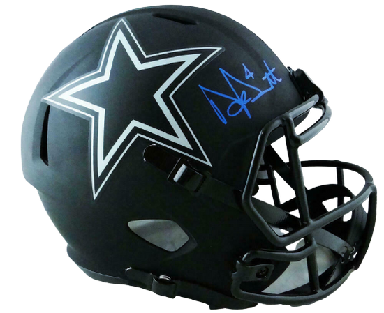 DAK PRESCOTT AUTOGRAPHED SIGNED DALLAS COWBOYS MINI HELMET CERTIFIED  AUTHENTIC