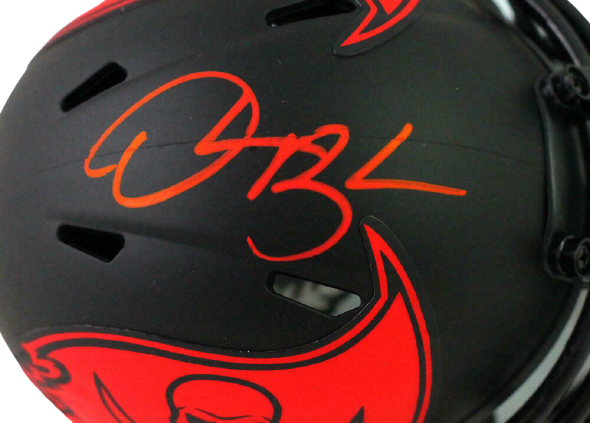 Derrick Brooks Tampa Bay Buccaneers Signed Eclipse Speed Mini Helmet (BAS COA)