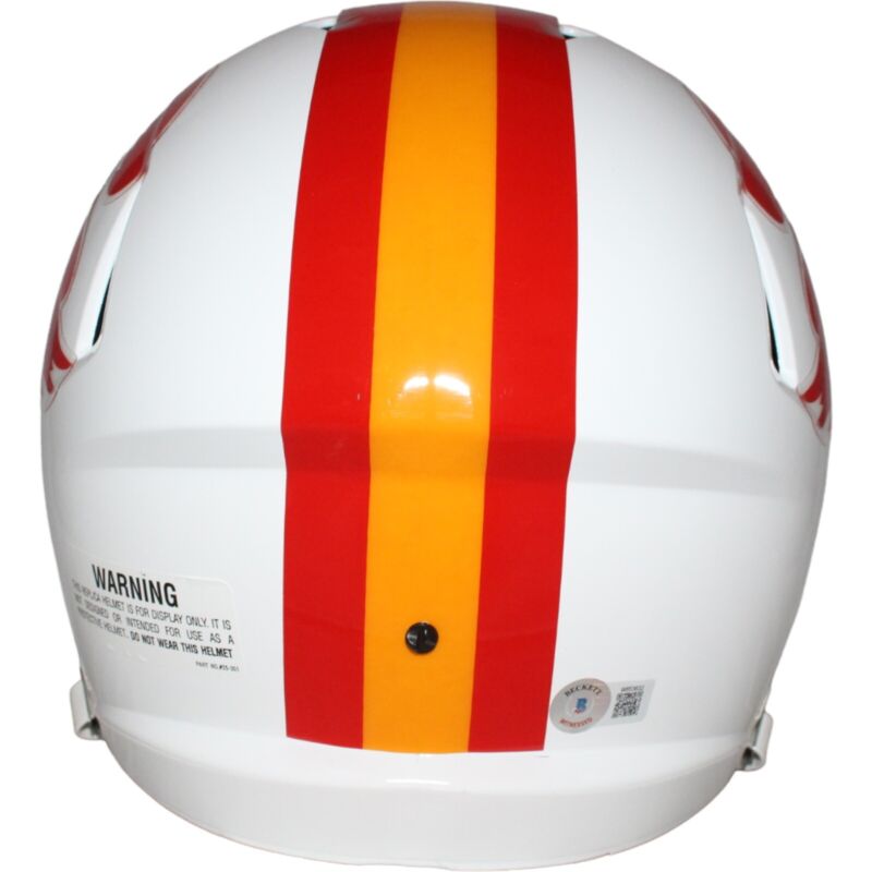 Mike Alstott Signed Tampa Bay Buccaneers F/S TB Helmet Insc. Beckett 42056