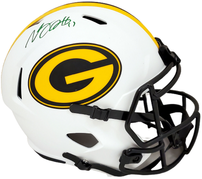 DAVANTE ADAMS GREEN BAY PACKERS AUTOGRAPHED LUNAR ECLIPSE FULL SIZE HELMET QR 193769 (BAS COA)