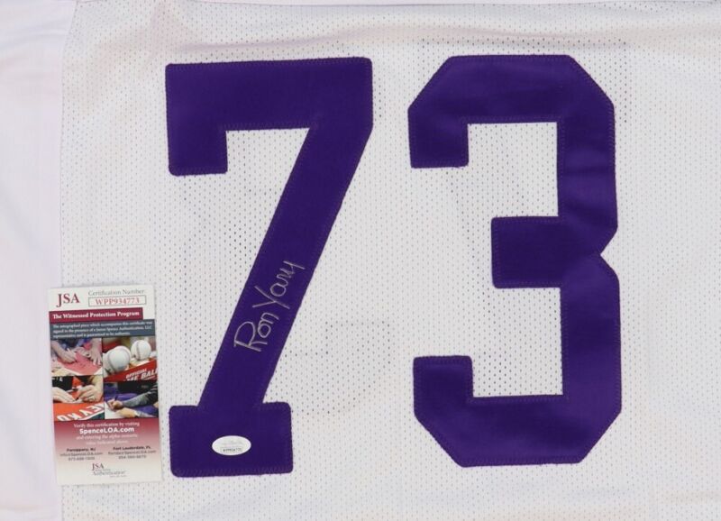 RON YARY SIGNED AUTOGRAPHED MINNESOTA VIKINGS CUSTOM JERSEY JSA COA