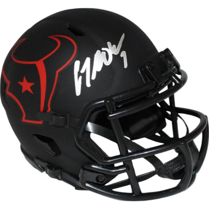 CJ Stroud Autographed Houston Texans Eclipse Mini Helmet FAN 42578