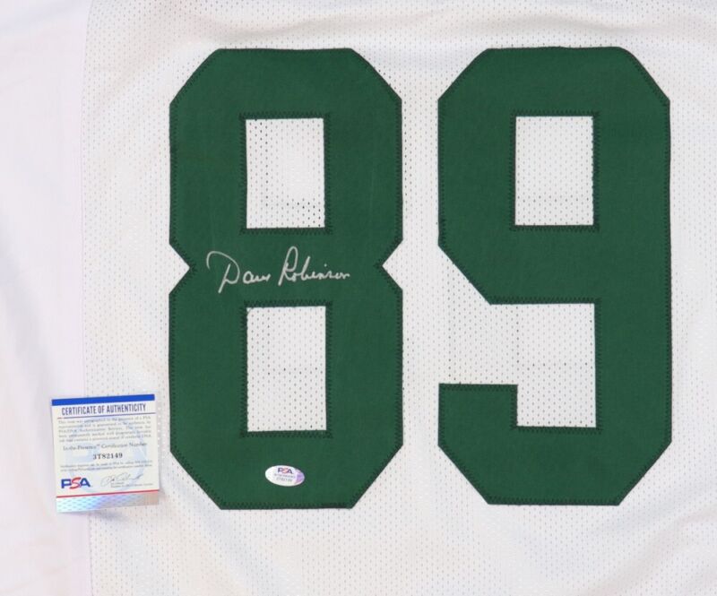 DAVE ROBINSON SIGNED AUTOGRAPHED GREEN BAY PACKERS CUSTOM JERSEY PSA COA