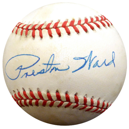 Preston Ward Brooklyn Dodgers Signed NL Baseball #E48576 BAS COA (Los Angeles)