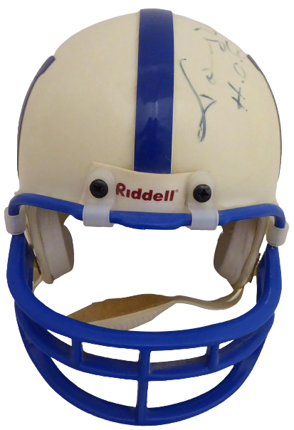 Johnny Unitas Baltimore Colts Signed Mini Helmet "HOF 1979" Light A34656 BAS COA (Indianapolis)