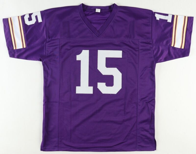 KRAUSE, ELLER & YARY SIGNED AUTOGRAPHED MINNESOTA VIKINGS CUSTOM JERSEY JSA COA