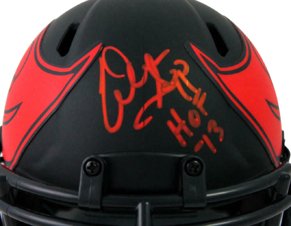 Warren Sapp Tampa Bay Buccaneers Signed Eclipse Mini Helmet w/HOF (BAS COA)