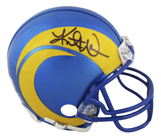 Kurt Warner St. Louis Rams Authentic 2020 Speed Mini Helmet BAS COA (Los Angeles)