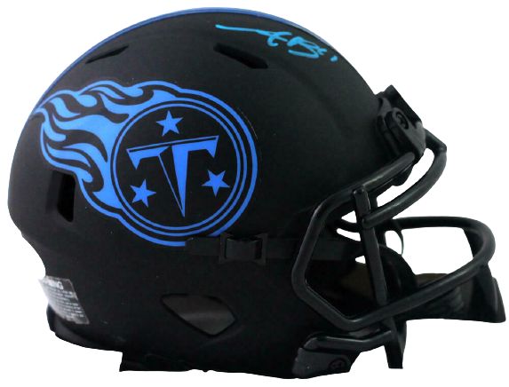 AJ Brown Tennessee Titans Signed Eclipse Speed Mini Helmet (BAS COA), , 