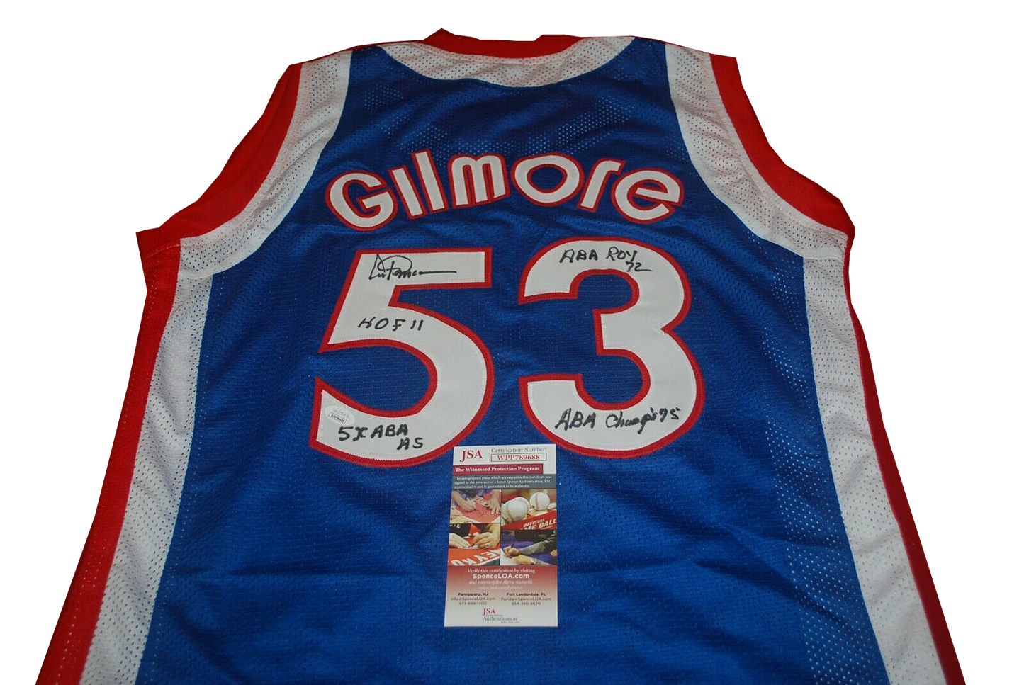 ARTIS GILMORE BULLS COLONELS autographed signed JERSEY JSA COA