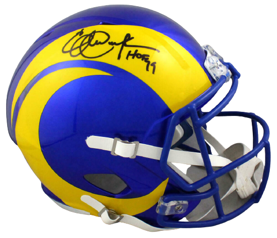 Eric Dickerson Los Angeles Rams Signed LA Rams Full-sized 2020 Speed Helmet with HOF BAS COA (St. Louis)