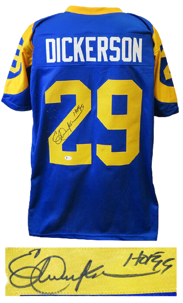 Eric Dickerson Autographed Los Angeles Rams (Blue #29) Custom Jersey w –  Palm Beach Autographs LLC