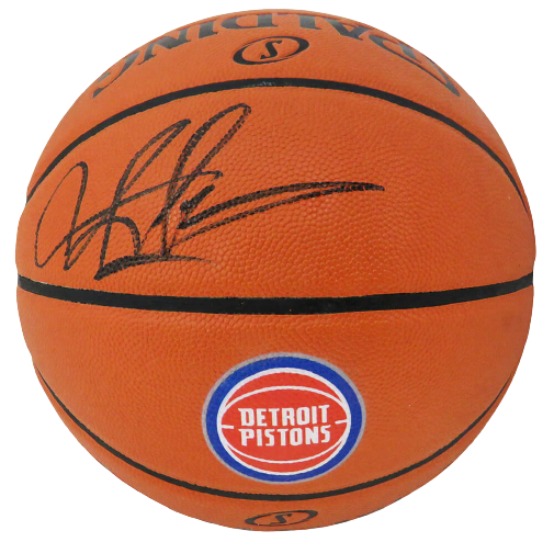 Dennis Rodman Detroit Pistons Signed Spalding Game Series NBA Basketball (JSA COA)