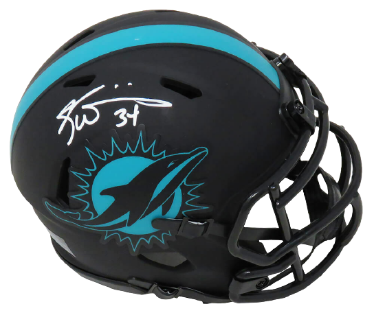 Ricky Williams Miami Dolphins Signed Eclipse Riddell Speed Mini Helmet (SCHWARTZ)