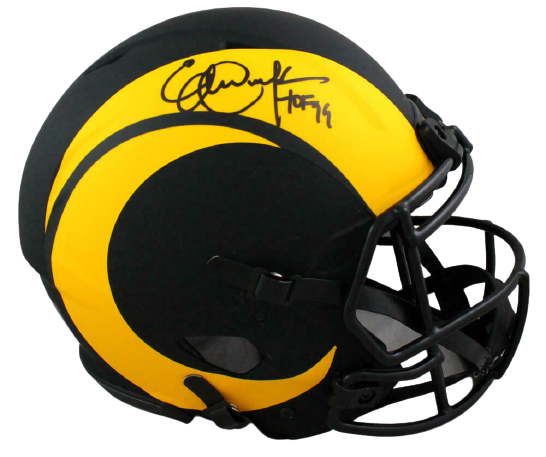 Eric Dickerson Los Angeles Rams Signed LA Rams Full-sized Eclipse Authentic Helmet with HOF BAS COA (St. Louis)