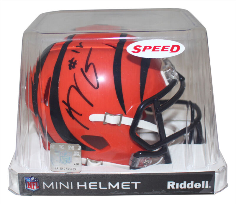 AJ Green Autographed Cincinnati Bengals Speed Mini Helmet Beckett 39069